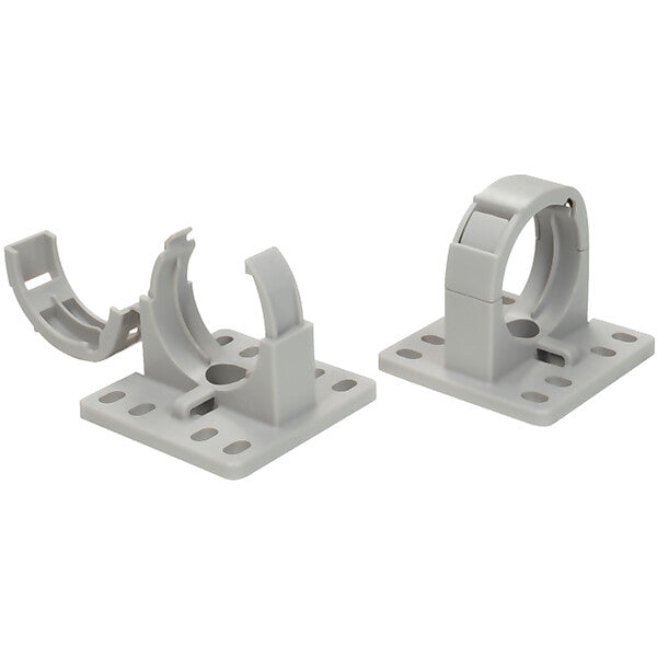 HellermannTyton IWS-Wellrohrhalter schraubbar, grau CTCC-IWS29-MB43-GY20