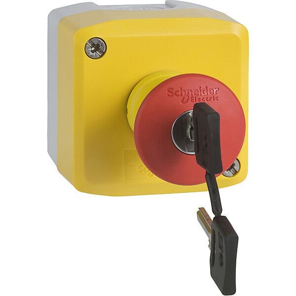 Schneider Electric Gehäuse best. m.Pilztaster rot 1S,1Ö XALK188E