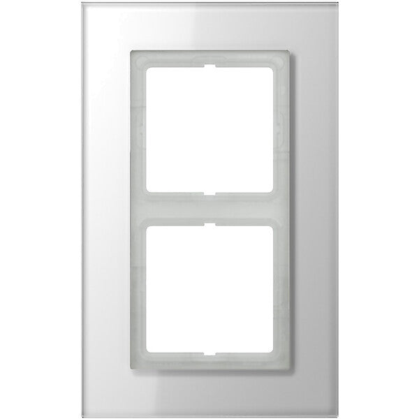JUNG Glasrahmen 2-fach aws waage/senkrecht LSP 982 GL WW