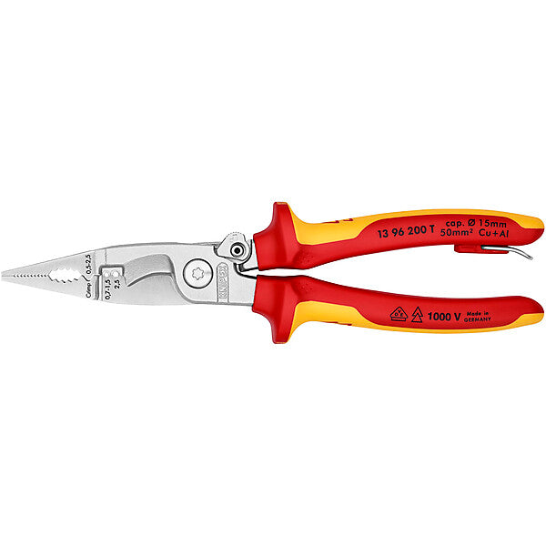 KNIPEX VDE Elektro-Inst.-Zange 200mm 13 96 200 T