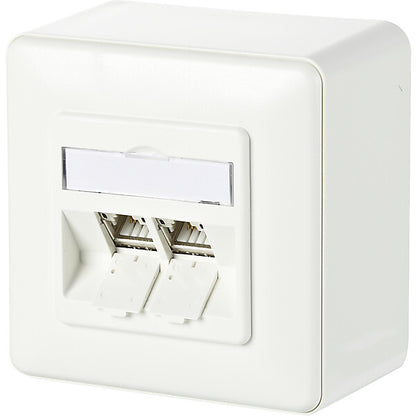 METZ CONNECT Anschlussdose C6Amodul AP 2Port 180 AP,rws 130B11D20002-E