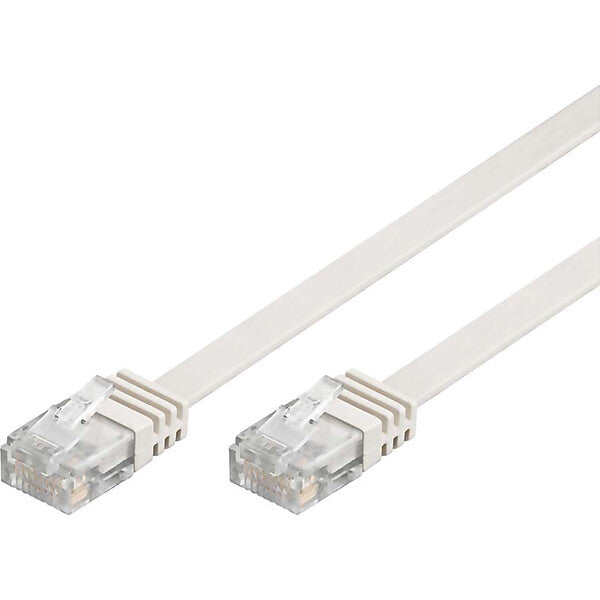 Goobay Flachkabel U/UTP Cat6 weiß 0,5m 95150