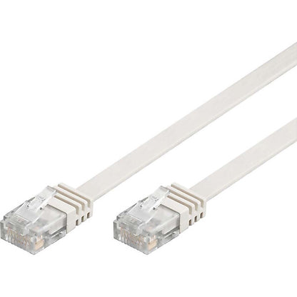 Goobay Flachkabel U/UTP Cat6 weiß 0,5m 95150
