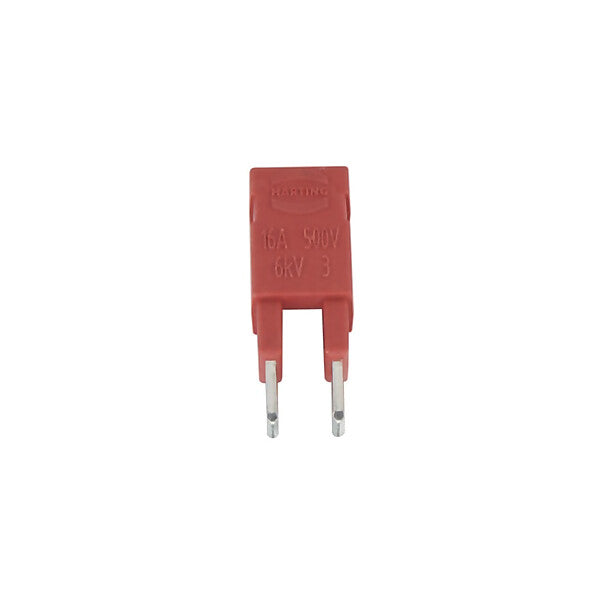 HARTING Steckbrücke quer 2x1 rot 16A 09330009820