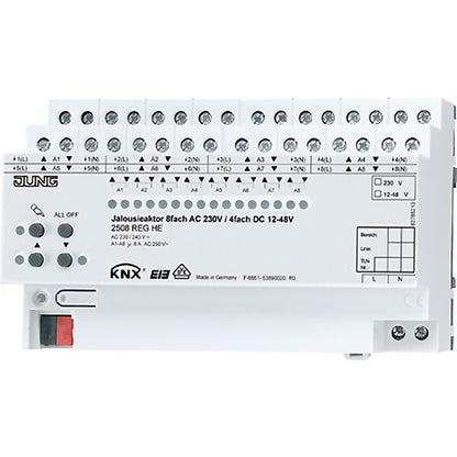 JUNG KNX-Jalousieaktor REG Gehäuse 8TE 2508 REGHE