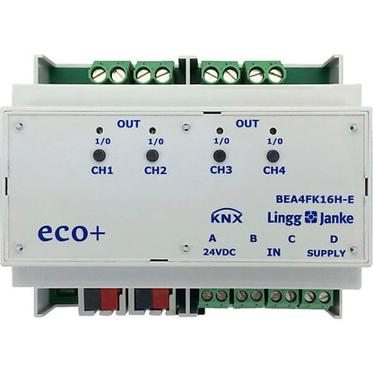 Lingg & Janke Binär-Ein/-Ausgang eco+ 4-fach 16A C-Last BEA4FK16H-E