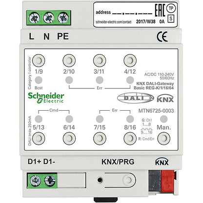 Schneider Electric KNX DALI-Gateway Basic REG-K/1/16/64 1Kanal MTN6725-0003
