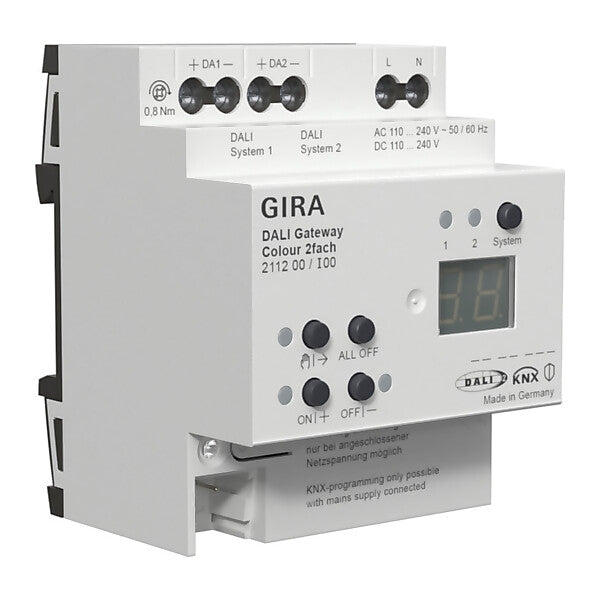 Gira DALI Gateway Colour 2f REG KNX Secure 211200