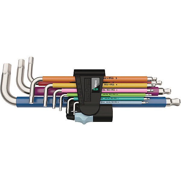 Wera Hex-Plus Winkelschlüssel 1,5-10mm, m. Haltef. 05022669001