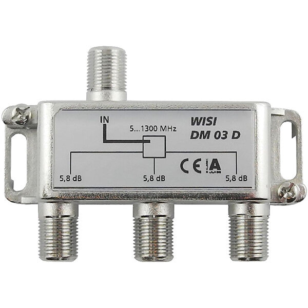 WISI Verteiler 3f. 5-1300MHz 5,8dB Cl.A DM 03 D