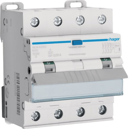 Hager FI/LS-Schalter 4-polig, 10kA ADX420D