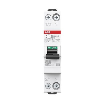 ABB FI/LS-Schalter 6kA,1P+N DS301C B10 A30#R1105