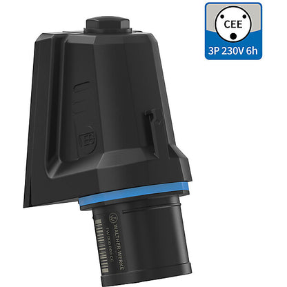 WALTHER-WERKE CEE NEO Wandgerätestecker schräg 16A3P6h IP54 FW710306CC