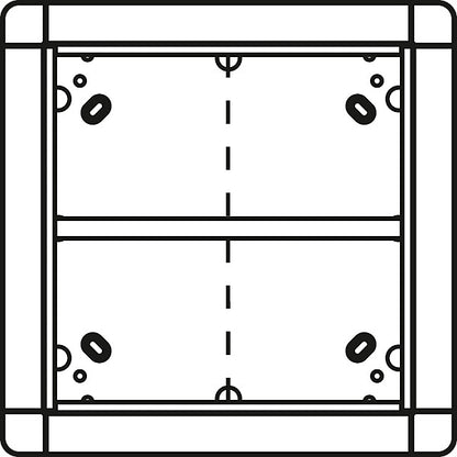 RITTO Portier UP-Rahmen ws 4-fach,qua 238x238mm 1881570