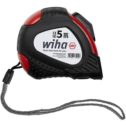 Wiha Maßband 5m mit Gürtelclip 24666