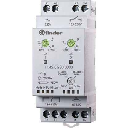 Finder Dämmerungsschalter 1000Lux 12A 230VAC 11.42.8.230.0000