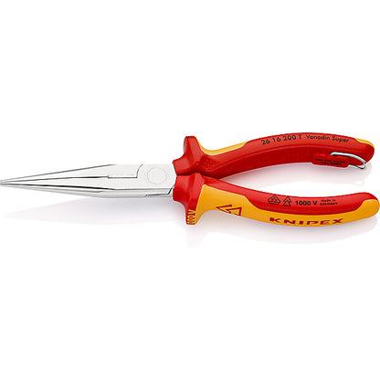KNIPEX VDE Flachrundzange 200mm, mit Schneide 26 16 200 T