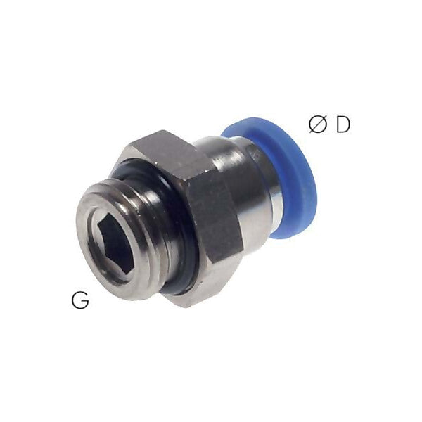LANDEFELD Steckanschluss, gerade G 1/8"-8mm, IQS-St. IQSG 188 G
