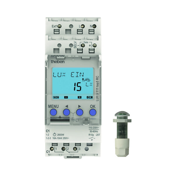 Theben Dämmerungsschalter m.Einbaulichtsensor LUNA 111 top3 EL