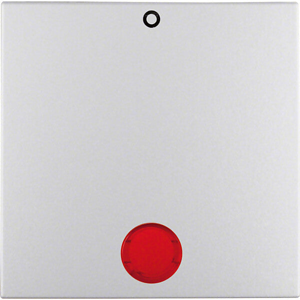 Hager/Berk Wippe alu matt mit roter Linse 16241404